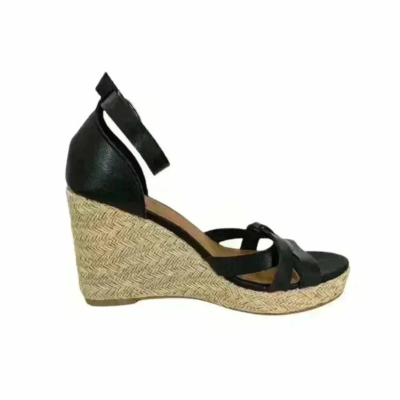 Time and Tru Women's Woven Band Wedge Sandals - Picture 4 of 8